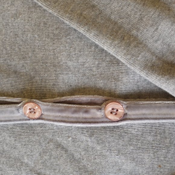 grey button down sweater - Picture 3 of 3